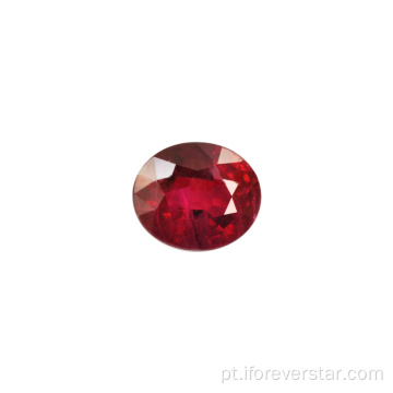 Venda por atacado 10 * 8mm forma oval natural ruby ​​moçambique